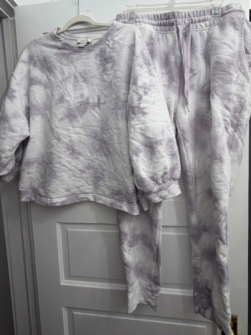Rachel Zoe Lavender Tie-Dye Sweatshirt & Jogger Set